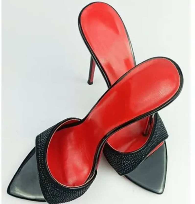 Black Buckled Mule - Image 1