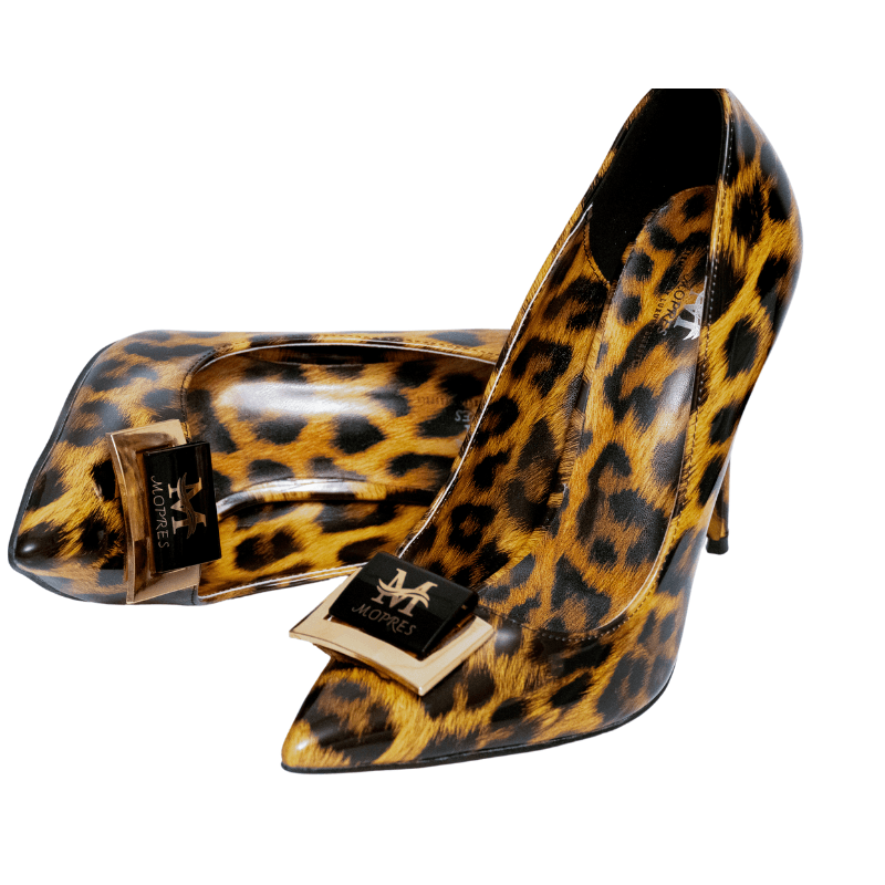 Brown Leopard Pumps - Image 1