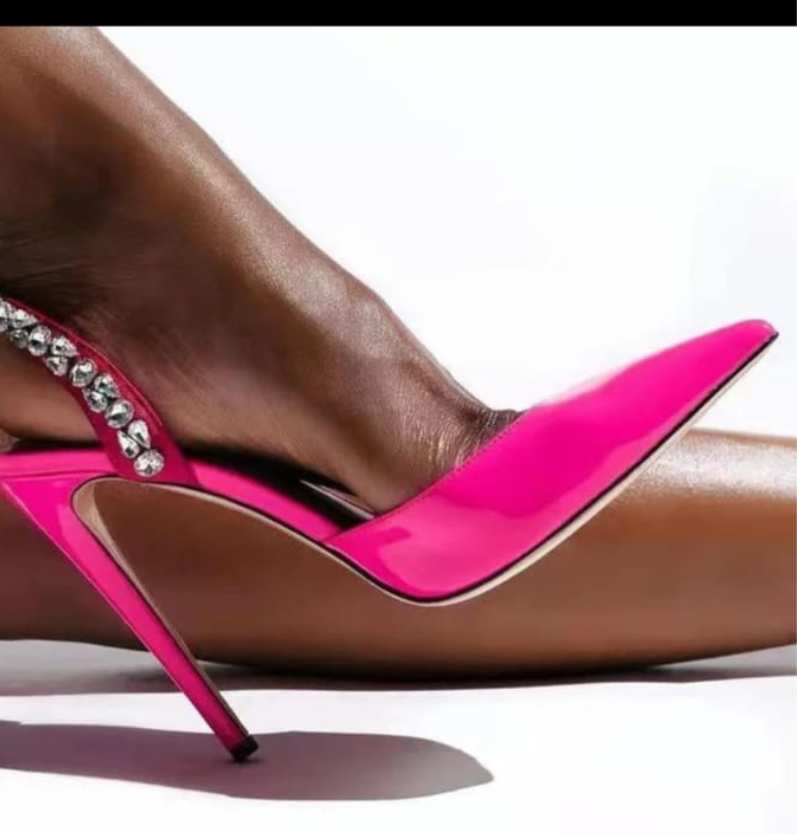 Pink Crystal Sling-back - Image 1